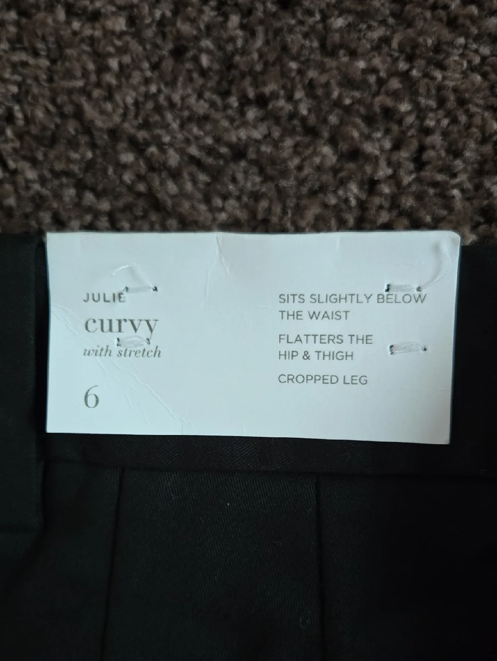 NEW Ann Taylor Loft Black Julie Curvy Crop Pants 6 - Picture 6 of 7
